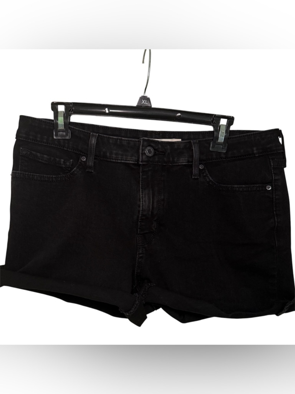Women’s Levi  Slim Black Jeans Shorts - Classic Slim‎ Fit